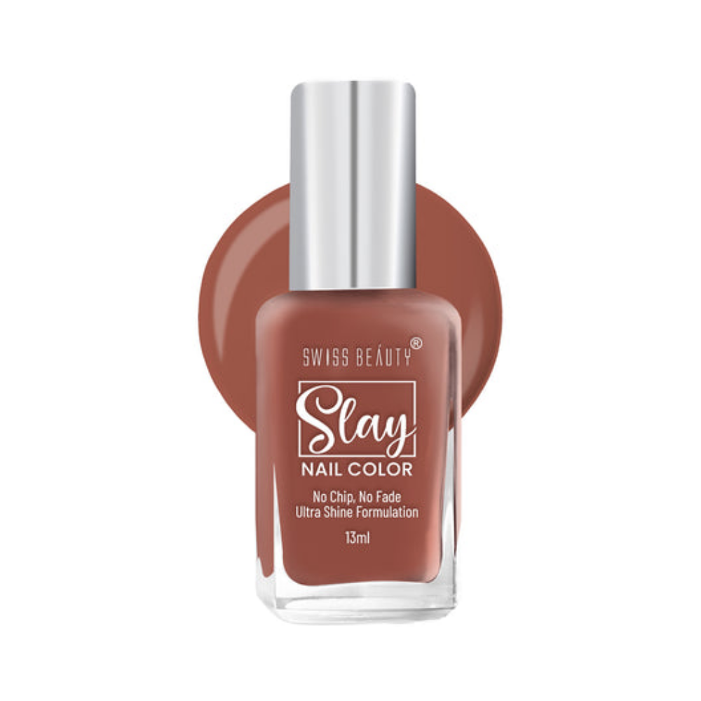 Swiss Beauty Slay Nail Color - Rose Wood 509, 13ml