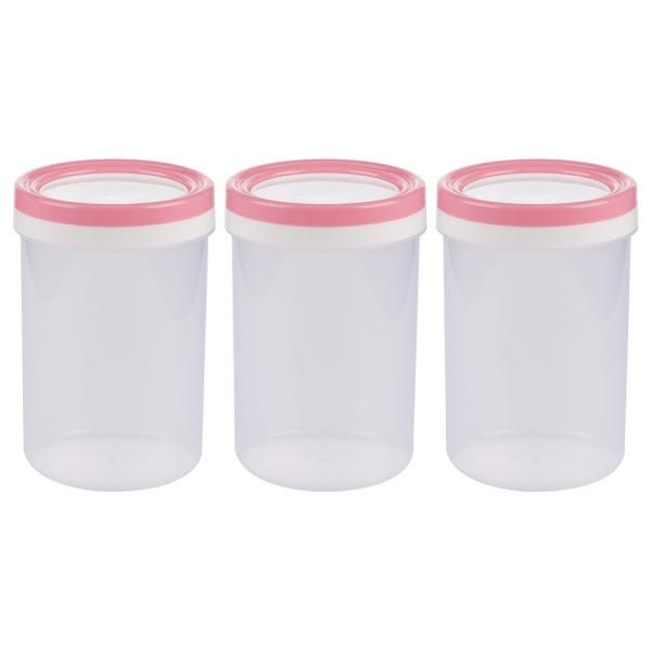Amson Easy Spin Container Set - Plain, 1.25L (3pc)