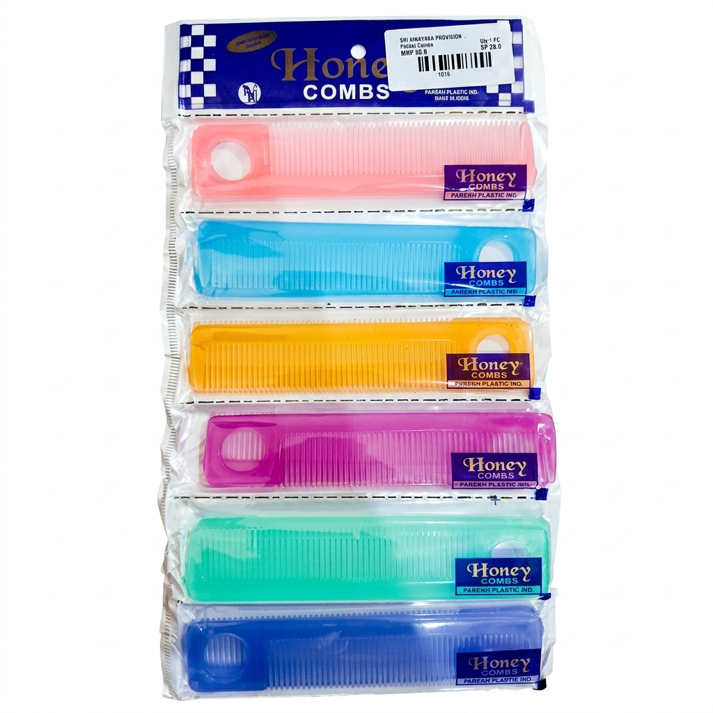 Honey Pocket Combs - Assorted Colours, 6pc