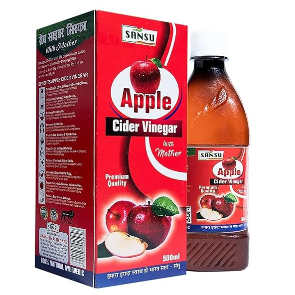 Sansu Apple Cider Vinegar Bottle, 500ml
