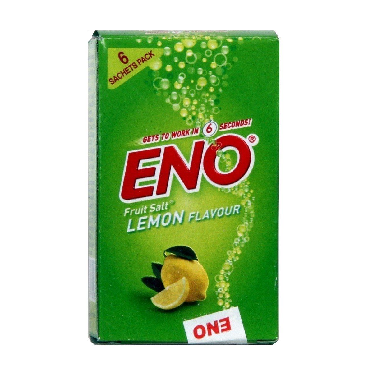 Eno Fruit Salt Powder Sachet - Lemon, 5g (Set of 6)