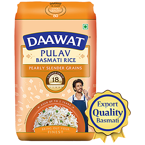 Daawat Pulav Basmati Rice Pouch, 1kg