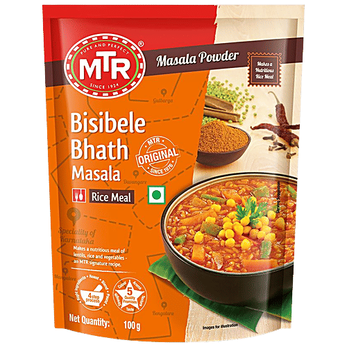 MTR Bisibele Bhath Masala Powder Pouch, 100g