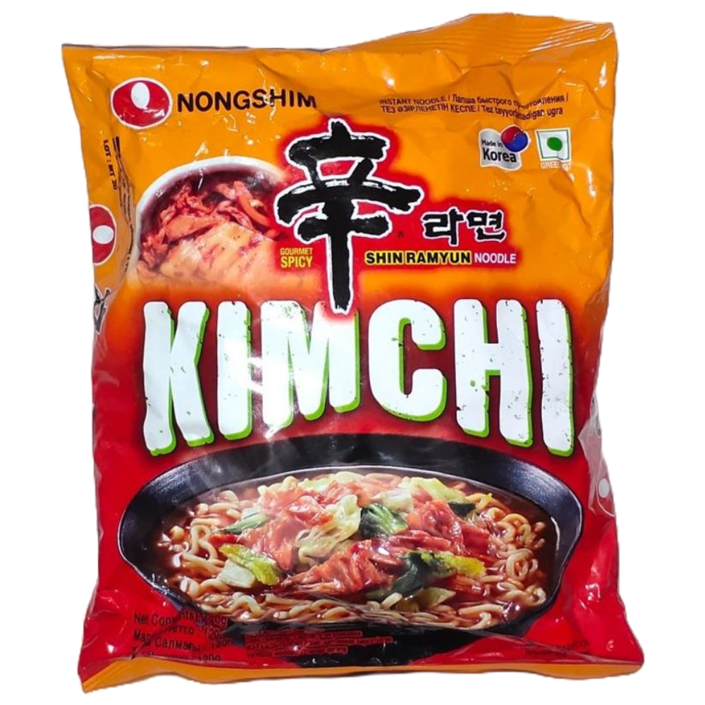 Nongshim Korean Shin Ramyun Kimchi Instant Noodles, 120g