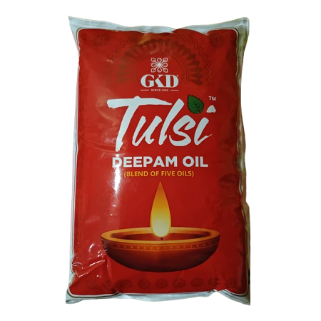 GKD Tulsi Deepam Oil Pouch, 900ml