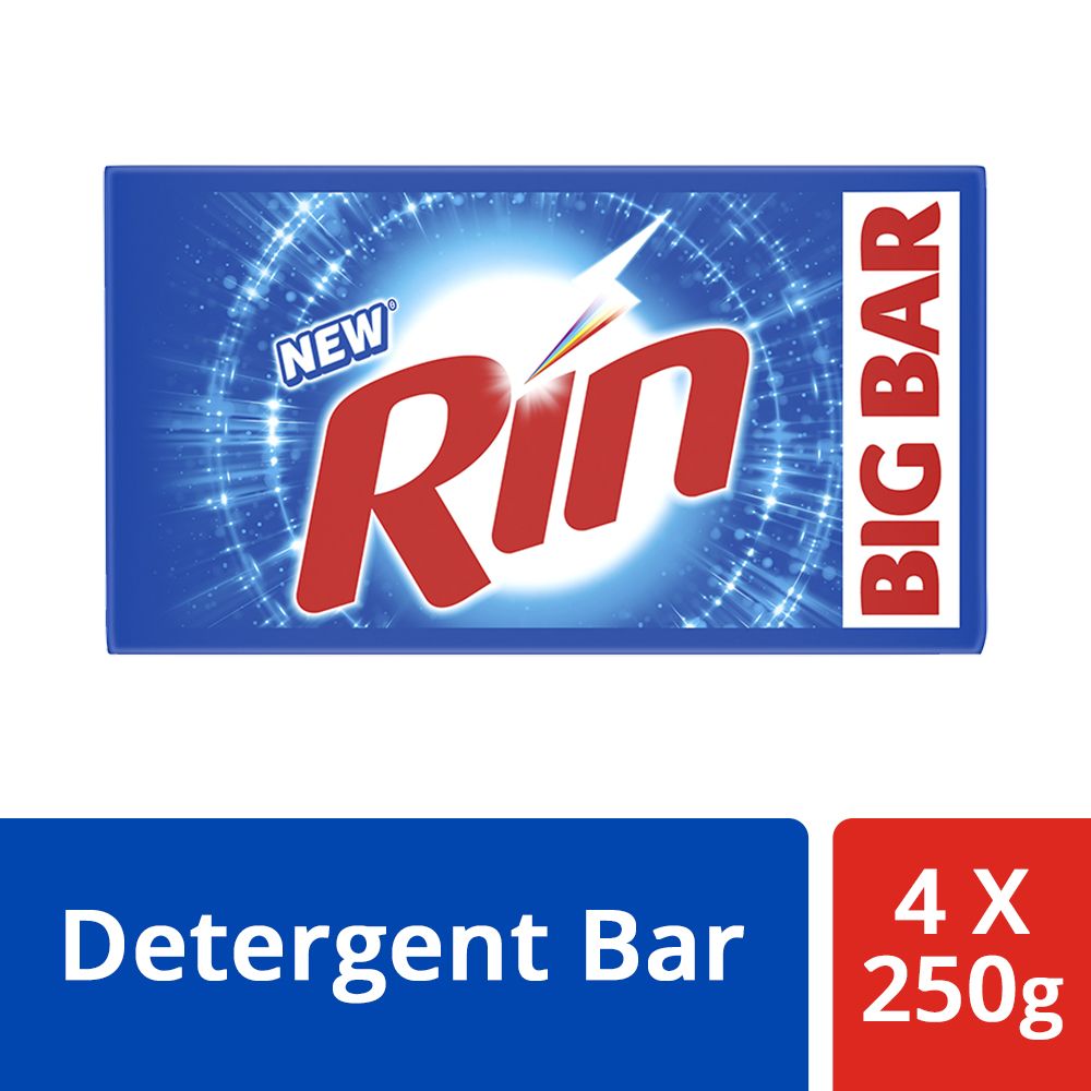 Rin Detergent Bar, 250g (Set of 4)