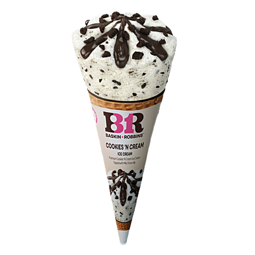 Baskin Robbins Ice Cream Cone - Cookies n Cream, 120ml