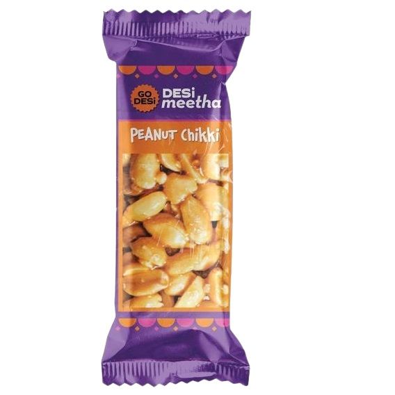 Go Desi (Rs. 5) Peanut Chikki, 1pc