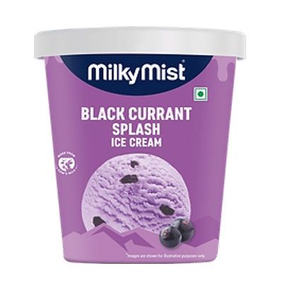 Milky Mist Fundae Ice Cream Tub - Black Current Splash, 500ml