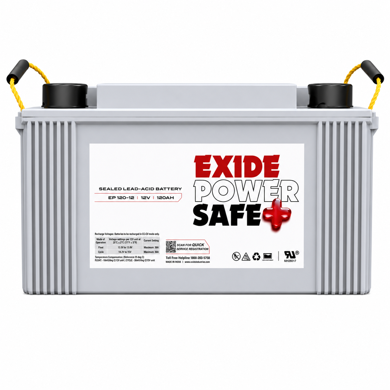Exide | Powersafe | Sealed Lead-Acid Battery (12V, 120AH)