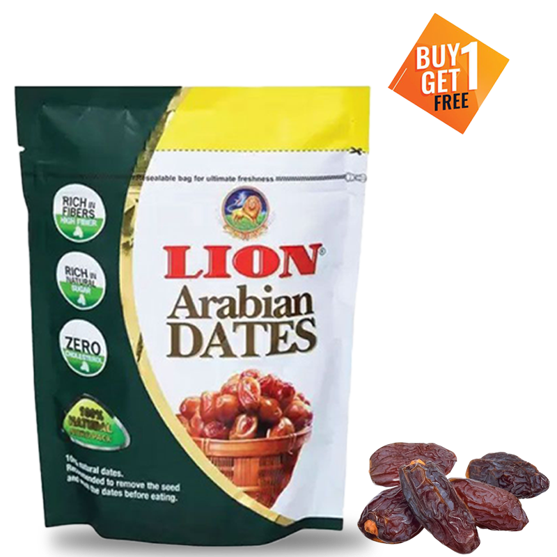 Lion Arabian Dates, 250g (Buy 1 Get 1 Free)