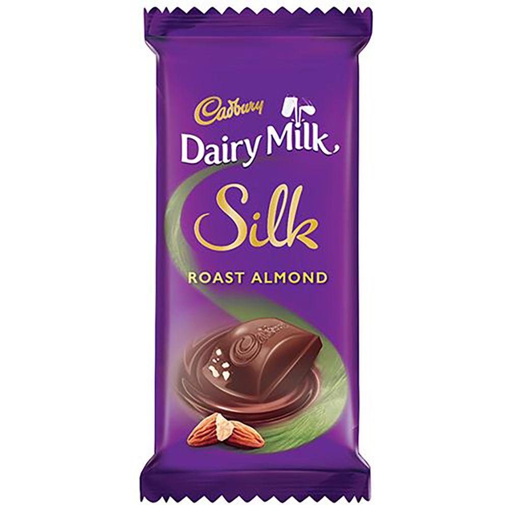 Cadbury Dairy Milk Silk Chocolate - Roast Almond, 58g