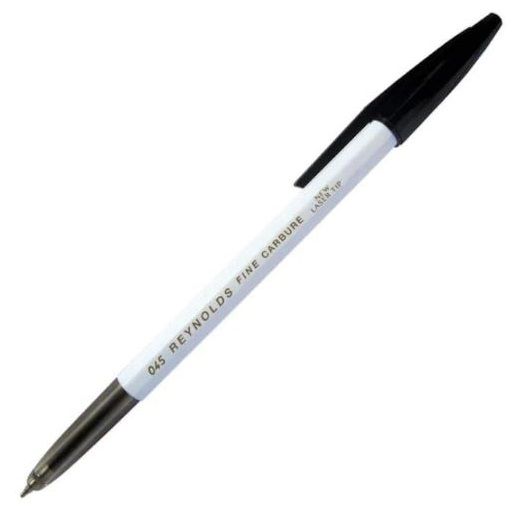 Reynolds 045 Carbure Ball Pen - Black (Set of 10)