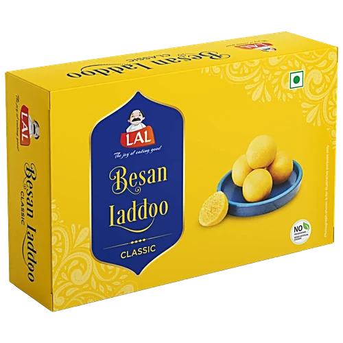 Lal Sweets Besan Laddoo Carton, 80g