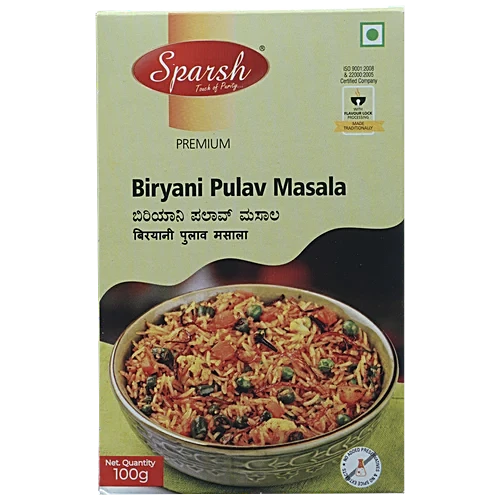 Sparsh Biryani Pulav Masala Carton, 100g
