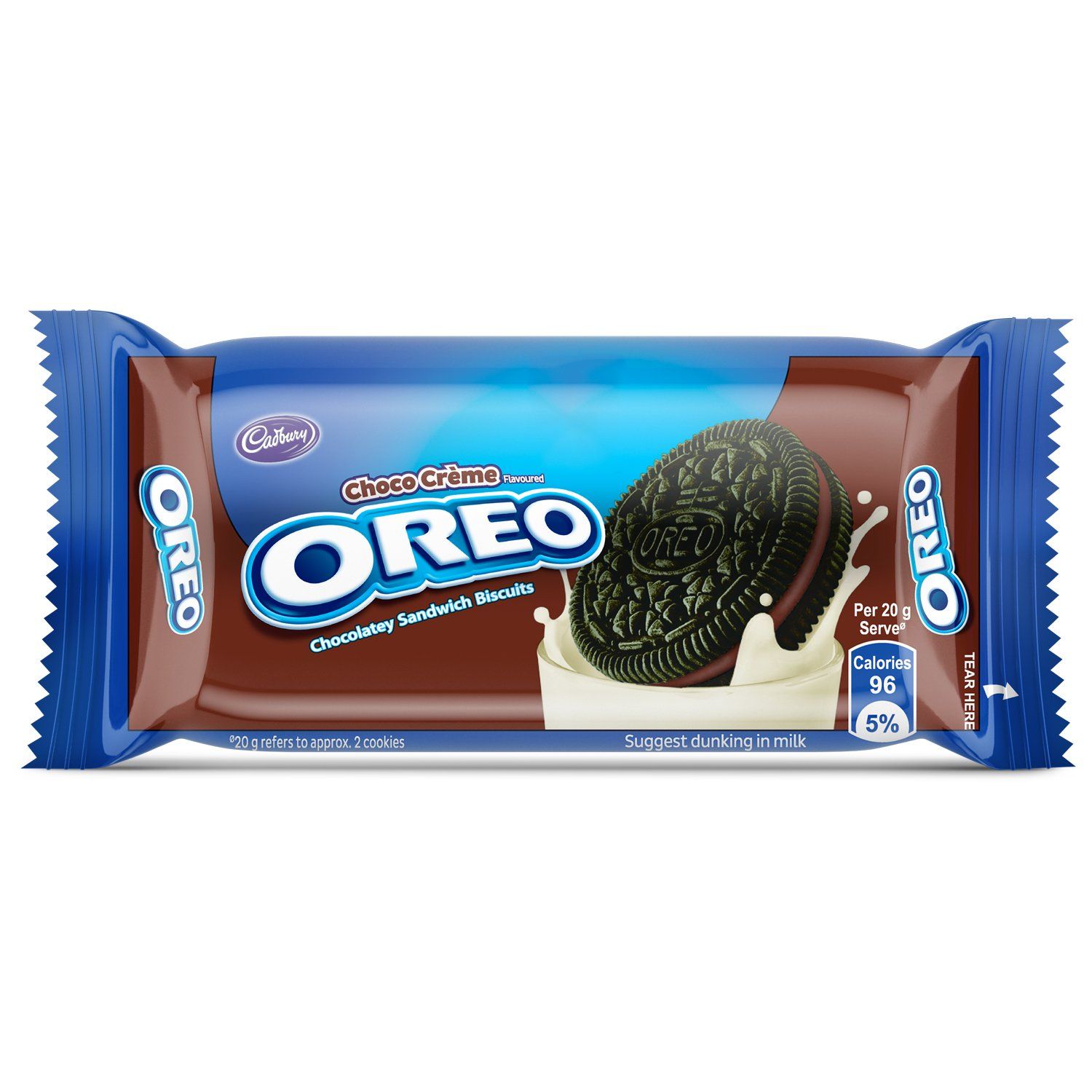 Cadbury Oreo (Rs.10) Chocolatey Sandwich Biscuit - Choco Creme, 43.57g