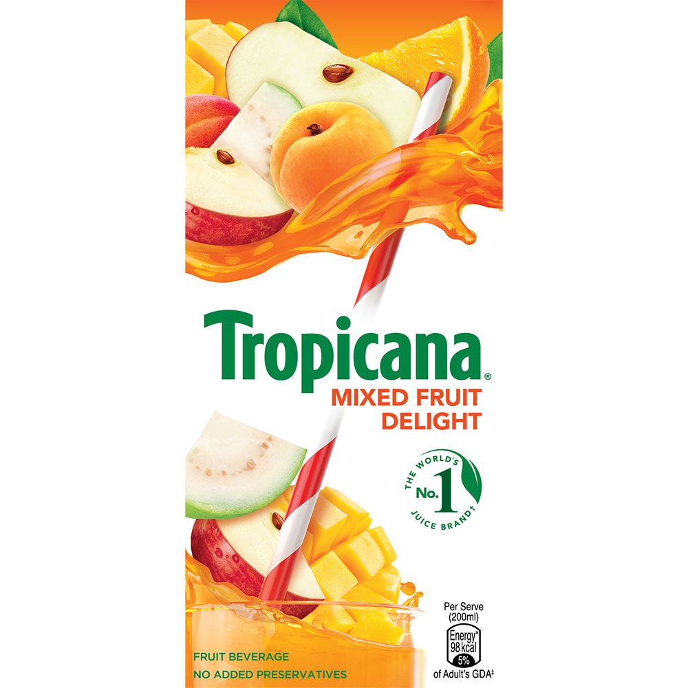 Tropicana Fruit Juice Tetra Pack - Mixed Fruit, 1L