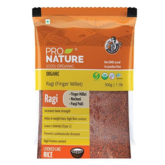 Pro Nature Ragi/Finger Millet, 500 g