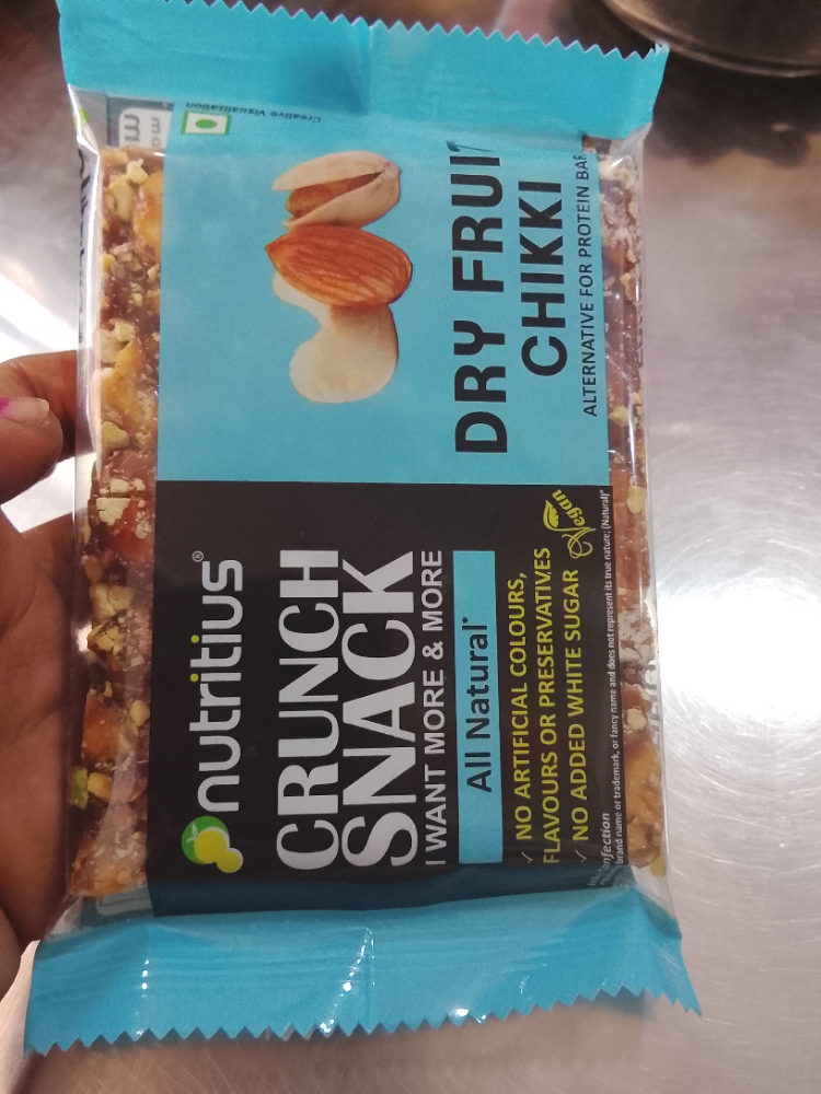 Nutritius Chikki - Dry Fruit, 100g
