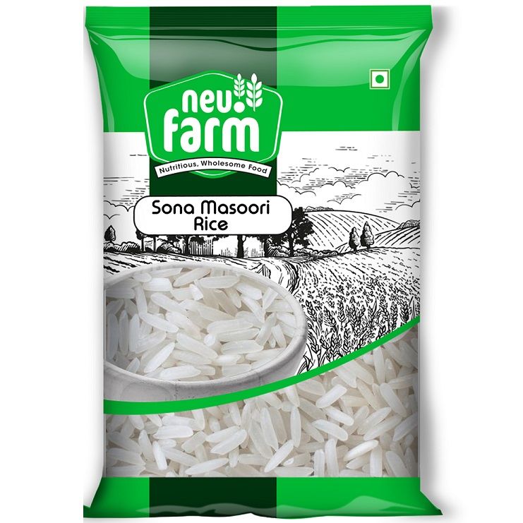neu.Farm Sona Masoori Raw Rice, 1kg