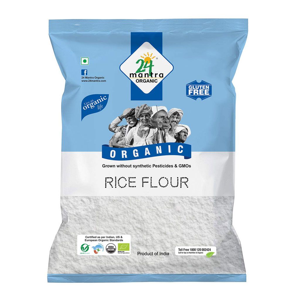 24 Mantra Organic Rice Flour Pouch, 500g
