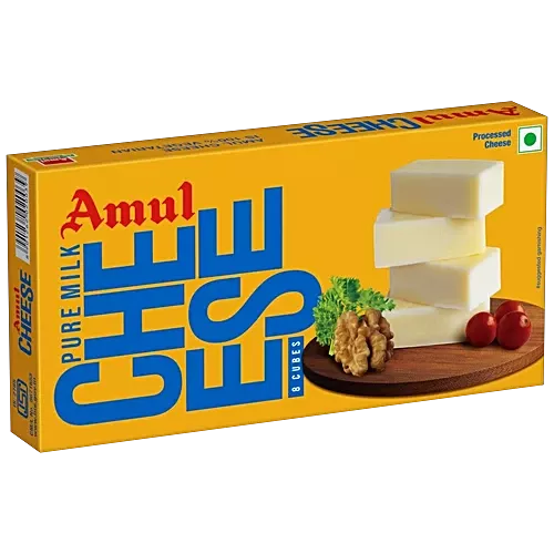 Amul Processed Cheese - Cubes, 200g (25g x 8pc)