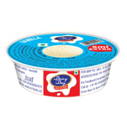 Dairy Day Cup Ice Cream - Vanilla, 100ml