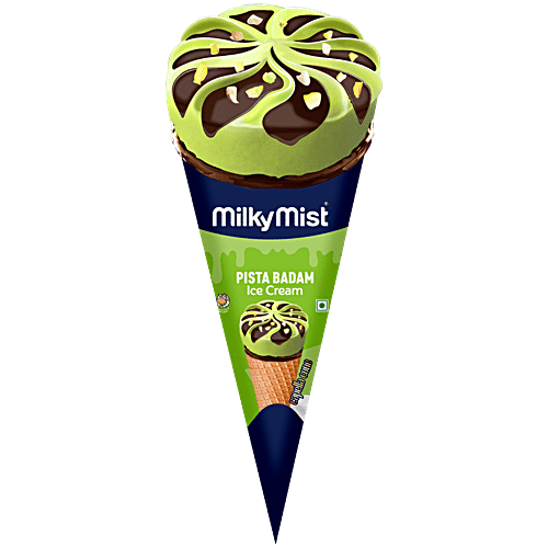 Milky Mist Capella Cone Ice Cream - Pista Badam, 120ml