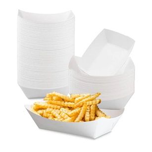 Large Boat Shape Disposable Food Trays, 10pc
