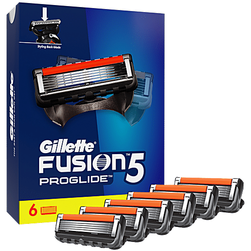 Gillette Fusion 5 Proglide Shaving Blades for Men, 6pcs