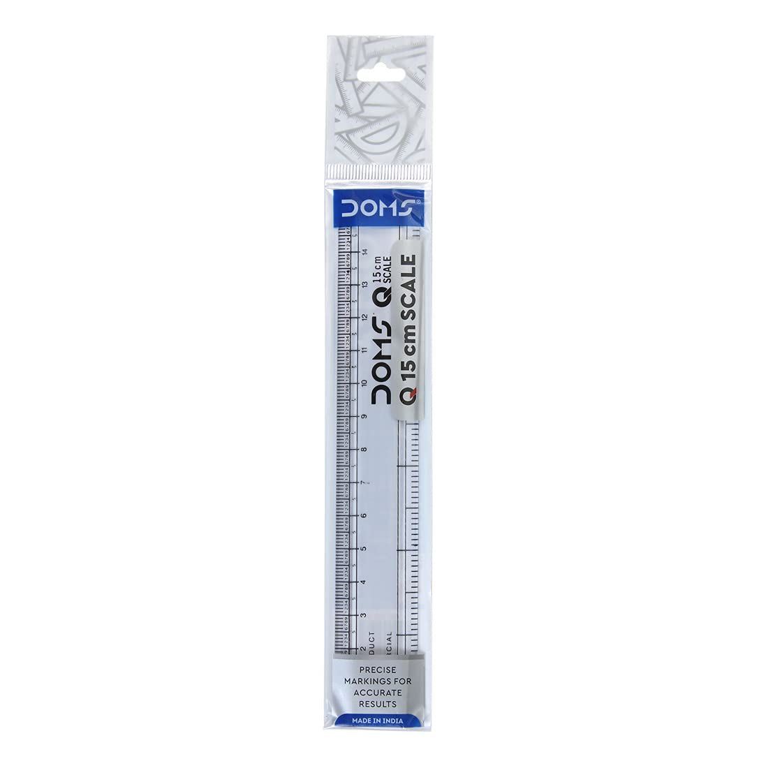 Doms Q Series Transparent Scale, 15cm
