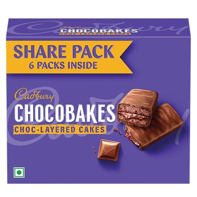 Cadbury Chocobakes Choclayered Chocolate Cake, 114g