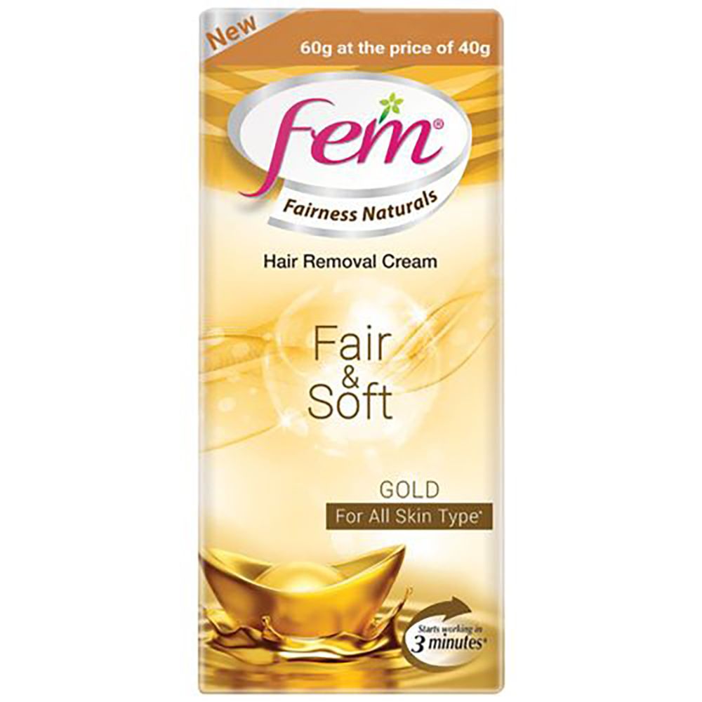 Fem Hair Removal Cream - Gold, 40g