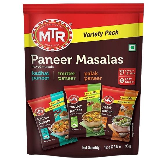 MTR Variety Paneer Masala Standy Pouch, 36g (Set of 3)