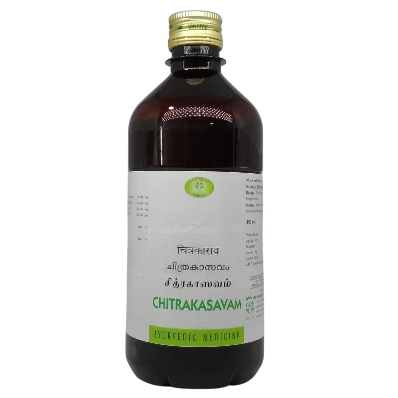 AVN Ayurvedic Chitrakasavam Bottle, 450ml