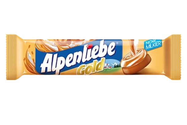 Alpenliebe Gold Caramel & Milky Toffee, 28g