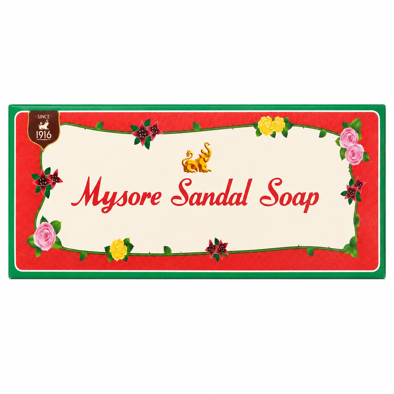 Mysore Sandal Bathing Soap - With Pure Sandalwood Oil, 450g (150g x 3pcs)