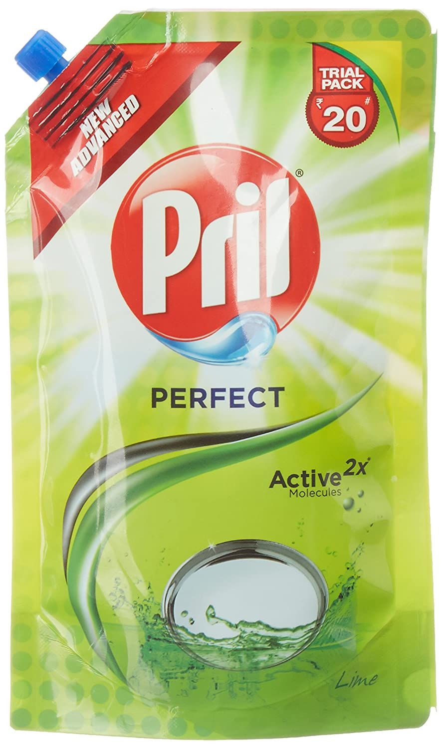 Pril Dishwash Gel Pouch - Green, 120ml
