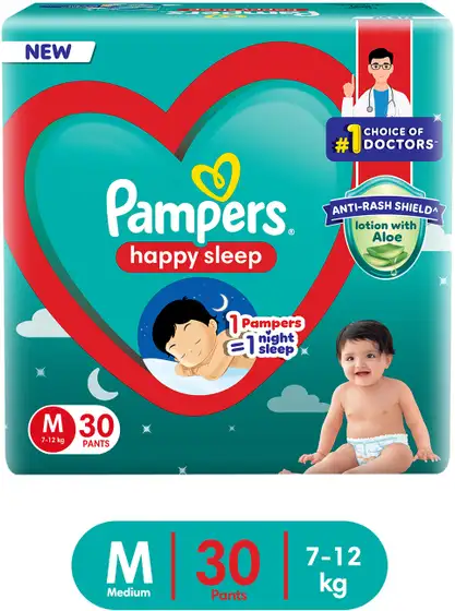 Pampers Happy Sleep Pant Style Diaper - M, 30pcs (MD)