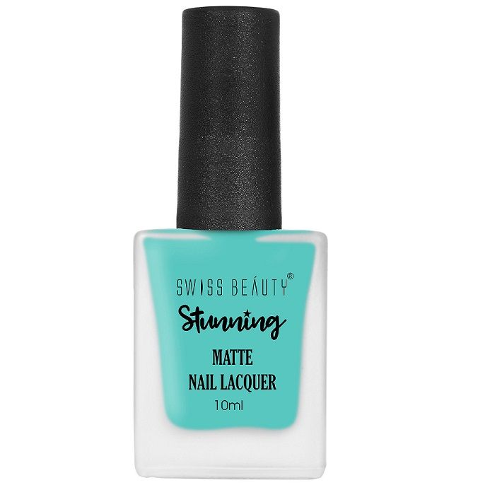 Swiss Beauty 105M Stunning Matte Nail Lacquer - So Teal 68, 10ml