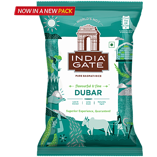 India Gate Dubar Basmati Rice Pouch, 1kg