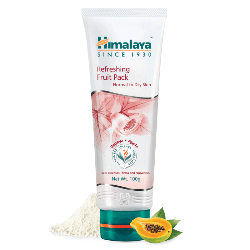 Himalaya Refreshing Fruit Pack - Papaya & Apple, 100g