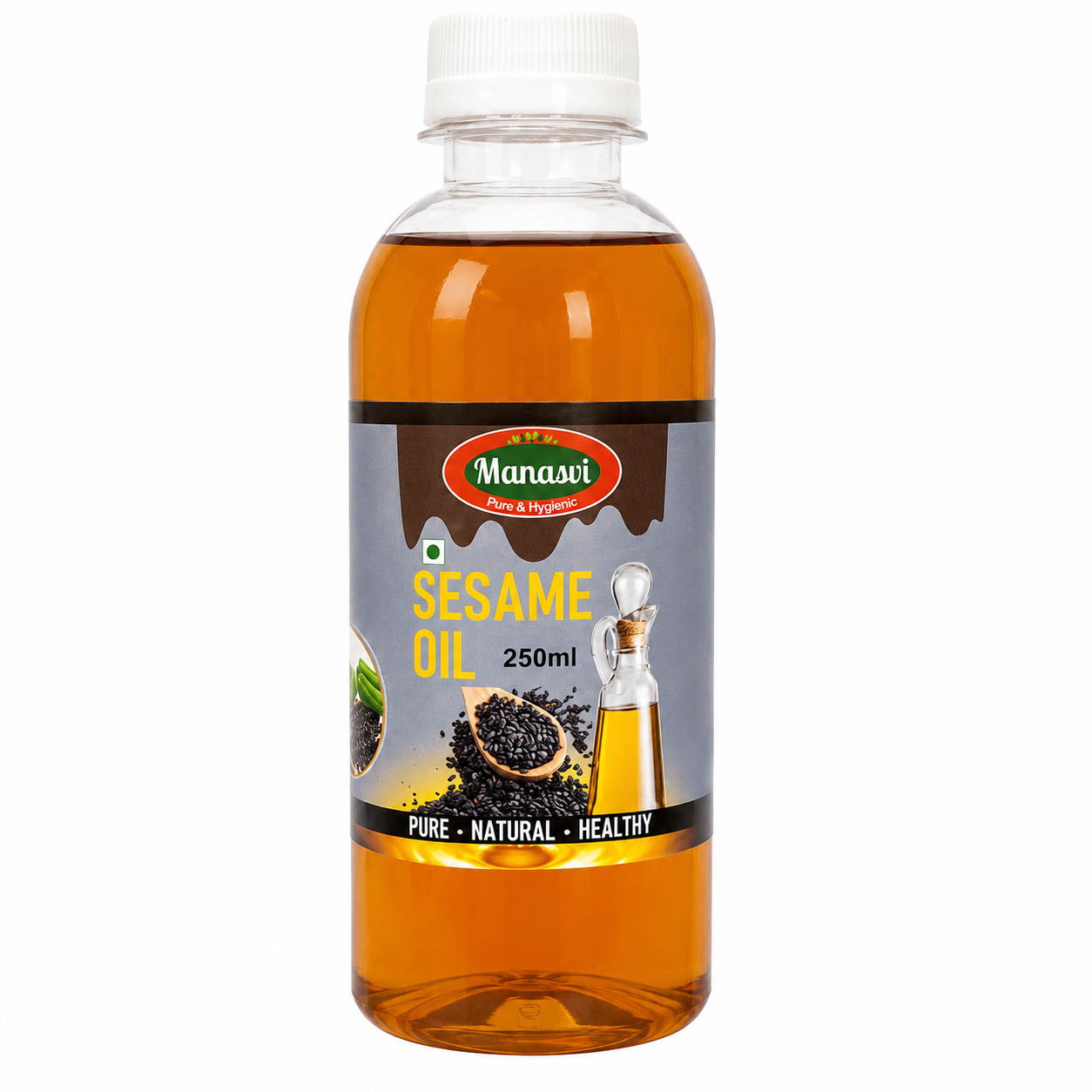 Manasvi Sesame Oil PET Bottle, 250ml