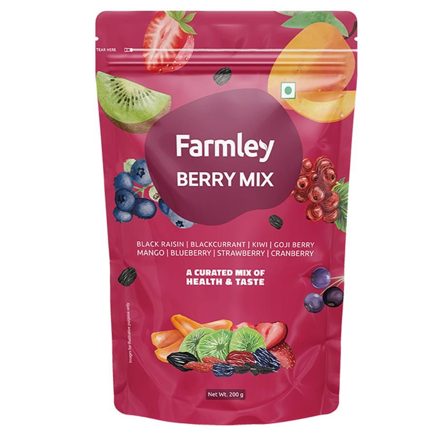Farmley 8 In 1 Dry Fruits Pouch - Berry Mix, 200g