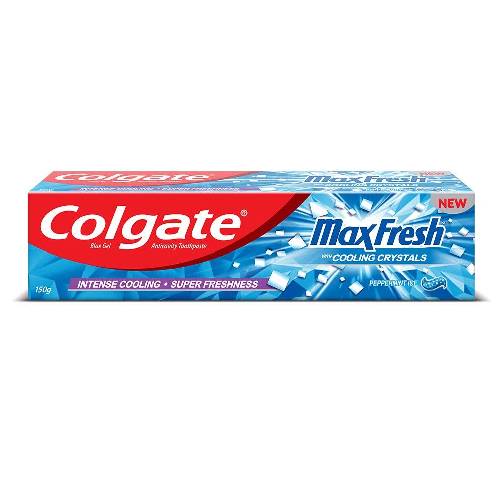 Colgate Maxfresh Blue Gel Toothpaste - Peppermint Ice, 150g