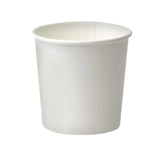 Disposable White Paper Cup, 110ml (Set of 100)