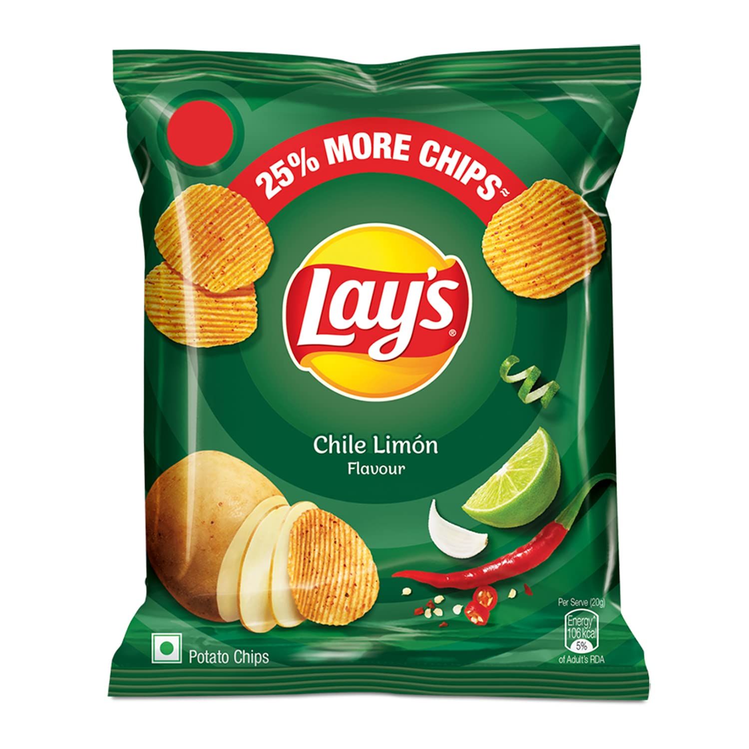 Lays Potato Chips - Chile Limon, 40g