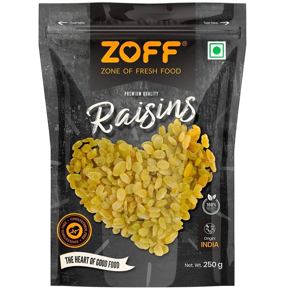 Zoff Raisins Standy Pouch, 250g
