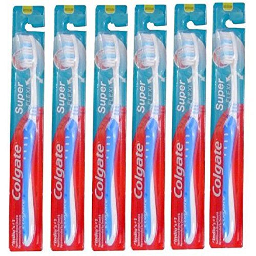 Colgate Super Flexi Salt Toothbrush - Soft, 12pc