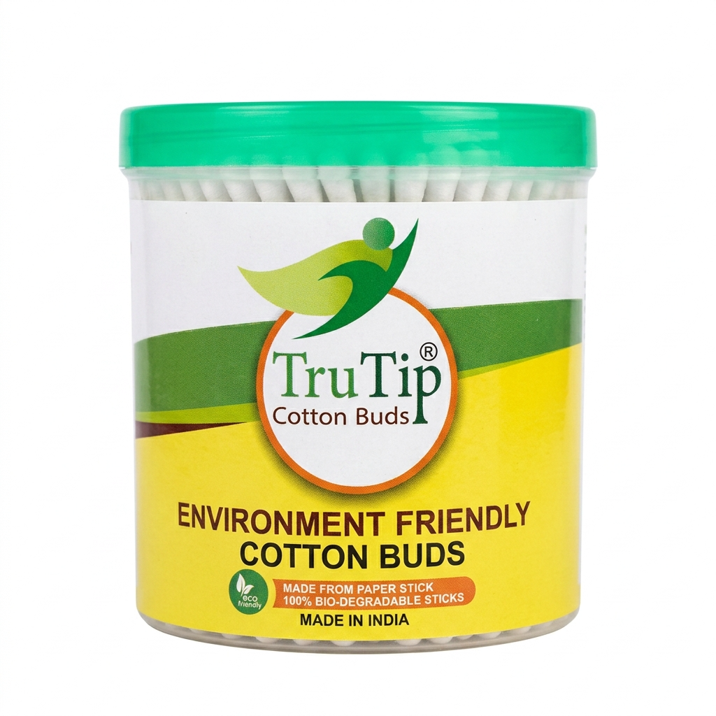 TruTip Environment Friendly Cotton Buds, 200pc